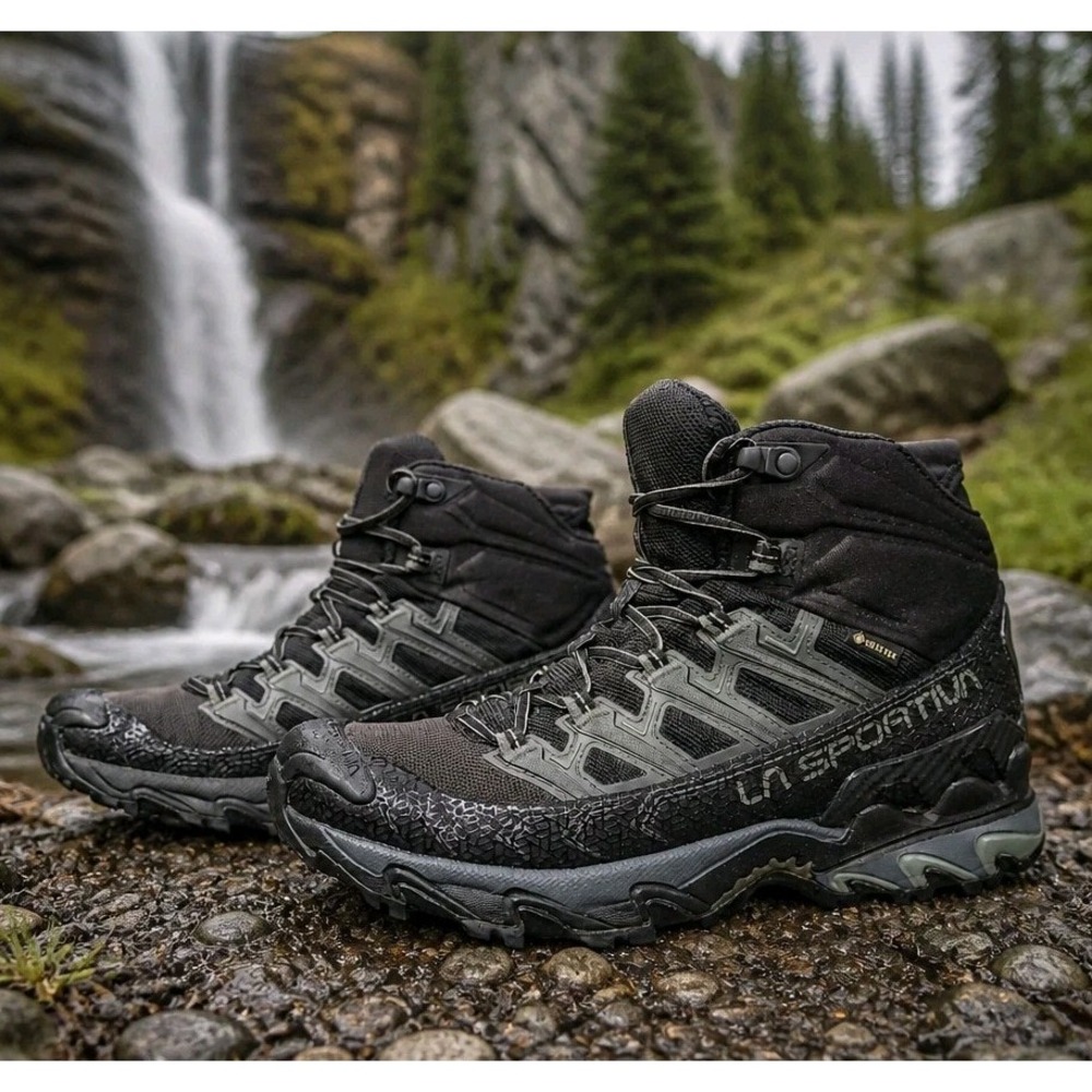 La Sportiva Men's Ultra Raptor II Mid GTX Black/Clay Trail Boots 8.5 / EU 41